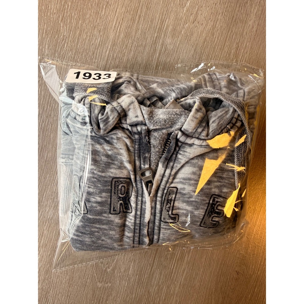 Harley Davidson Womens XL Gray Burnout Full Zip Eagle Graphic Hoodie Sweatshirt - Picture 13 of 14